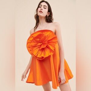 New Boyko x Anthropologie Gigi Strapless Mini Dress Gown sz 1X